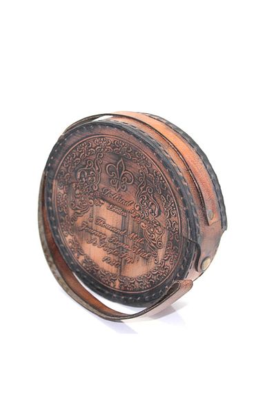 Bare & Bold Brass Compass with Leather Case 15751a