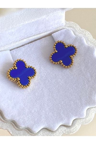 kems jewels Steel Clover Earrings