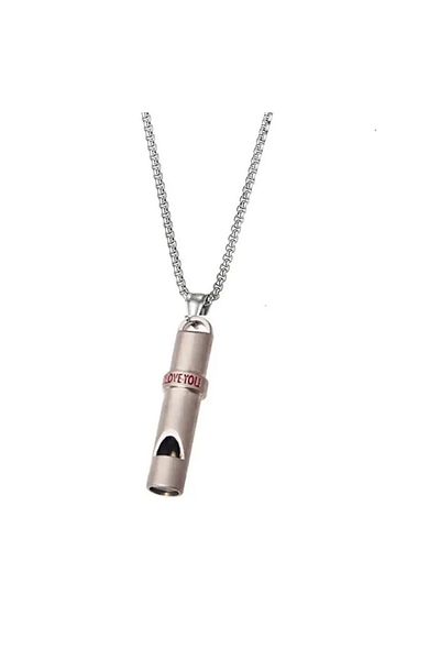 YNT İthalat Earthquake Whistle Steel Pendant