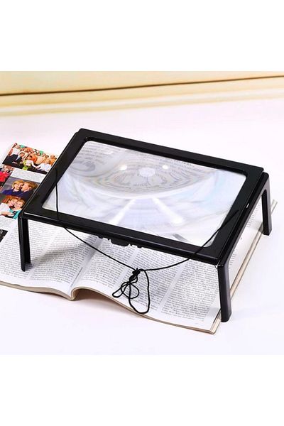 Miracle Omni LED Lighted Book Reading Magnifying Glass