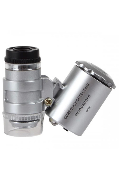 Bare & Bold Lens Microscope with Cover Compatible for Iphone5 Portable Mini Pocket Size Led Microscope No.9882Ip5Ii