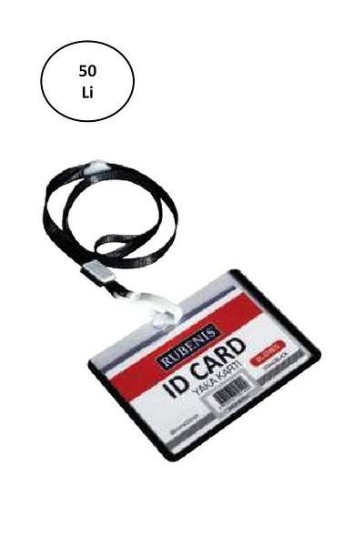 Rubenis Black String Name Badge - Pack of 50