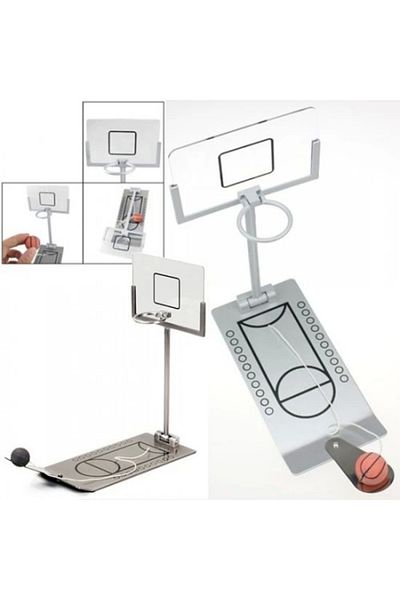 Esin life Desktop Metal Basketball Game (with Special Protection Bag)