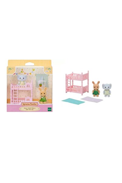 ADORE OYUNCAK 5551 Sylvanian Families Güneşli Tavşan Bebek Ranza Seti +3 yaş