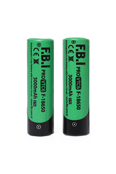 Skygo F.B.I VTC6 18650 3.7V 3000mAh 30A Li-ion Şarjlı Pil + Pil Taşıma Kutusu...