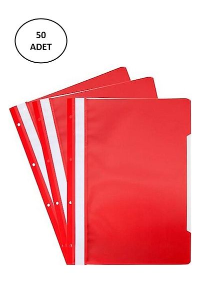 Ticon Plastic Wire File Red 50 Pieces