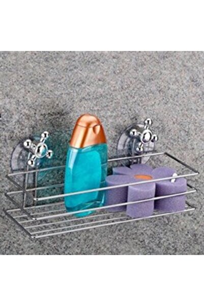 CT STONES Ορθογώνιο ράφι μπάνιου με βεντούζα (5446)