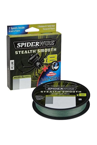 Spiderwire Stealth Braid Sistem de bobine Spider Wire 8 Braid & Fluorocarbon Duo 150 & 45m Verde mușchi/Transparent 0.19 & 0.45mm