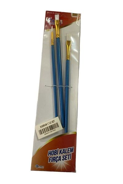 NEZADE STORE Luna Bodrum Hobby Pen Brush Set 3 Pieces