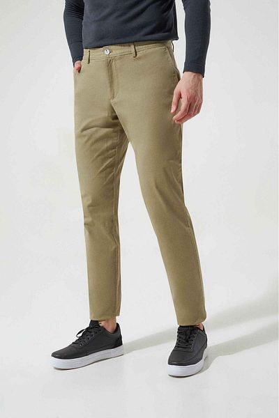 D'S Damat Regular Fit Green Straight Chino Pants