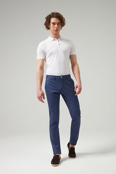 D'S Damat Indigo Slim Fit ίσιο παντελόνι Chino