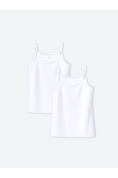 LC Waikiki New Season Square Collar Girl's Undershirt 2-Piece