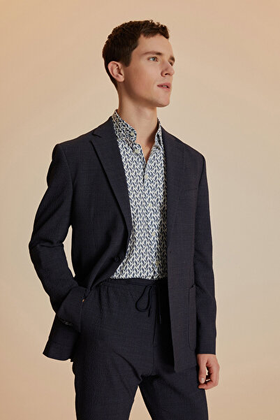 W Collection Beyaz Yeşil Prınt Gömlek