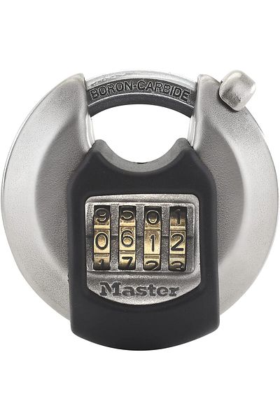 STOREMAX Lock Robust Disk Lock [Stainless Steel] [Outdoor] M40Eurdnum - Storage Units, Barakal