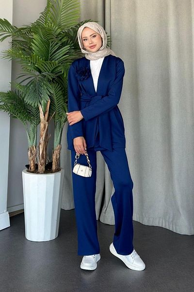 Şulemoda Giyim Navy Blue Special Premium Mona Set