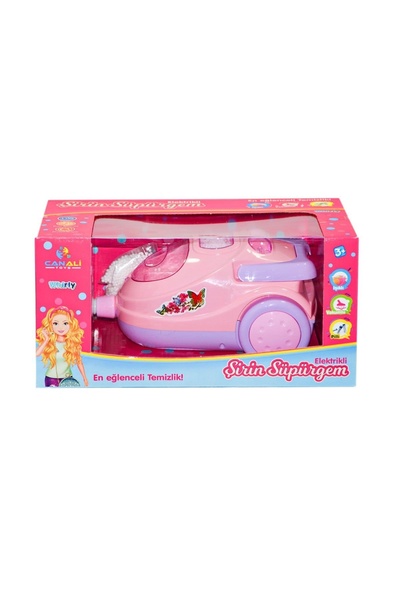 Can Ali Toys Oyuncak Pilli Elektrikli Süpürge Makinesi Ses Efektli