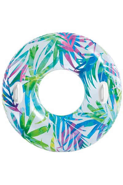 kapsulavm Transparent Floral Bagel with Handle 97 cm