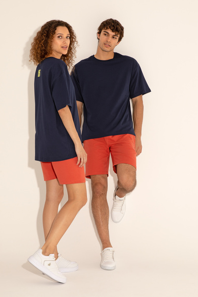 U.S. Polo Assn. Erkek Comfort Fit Bisiklet Yaka Lacivert Tişört 50287046-VR033