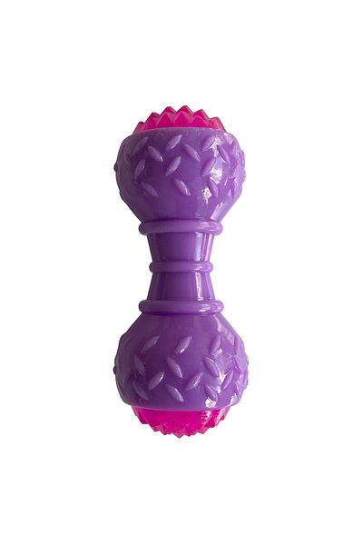 MarDyHome 5x15 Cm Purple Dog Toy Dumbel - Activity with Sound and Light