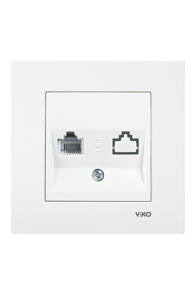 VİKO Viko Meridian White Numeris (مقبس الهاتف)