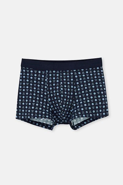 Dagi Navy Blue 5210 2-Pece μοτίβο βαμβακερό μπόξερ