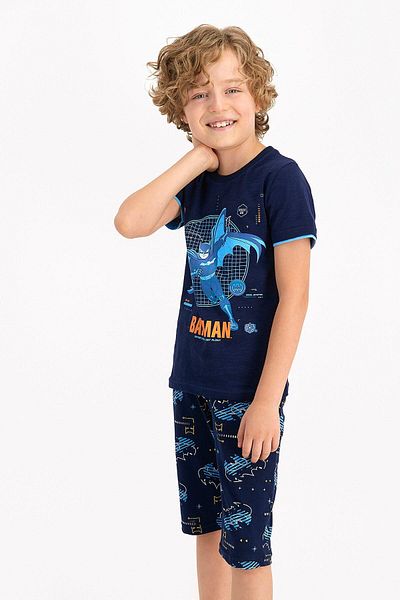 Batman Licensed Navy Blue Boy's Capri Suit