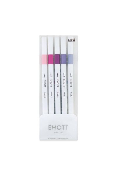 Uni Posca Uni-ball Emott 0.4 Fine Acrylic Tip Pen Set of 5 Pem-sy/5c No:7