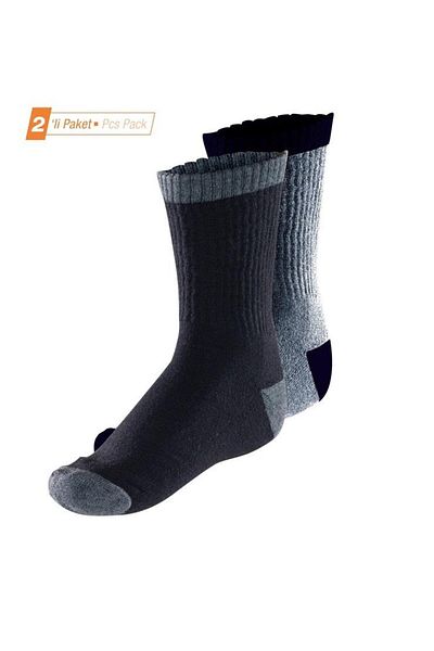 Blackspade 9996 Black 2 Pack Children's Thermal Socks