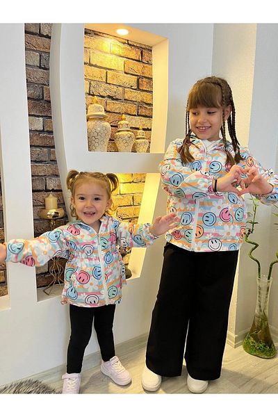 YARENKİDS Multicolored Girl's Raincoat
