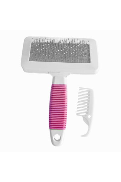 feifei Cat Dog Comb with Cleaning Apparatus 7 Cm-14 cm Small Green