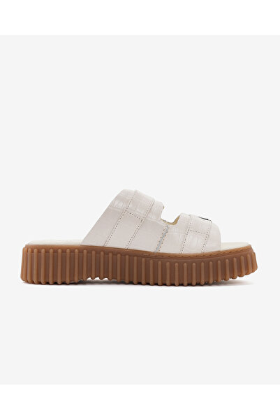 CLARKS Torhill Slide Kadın Bej Terlik 26176430