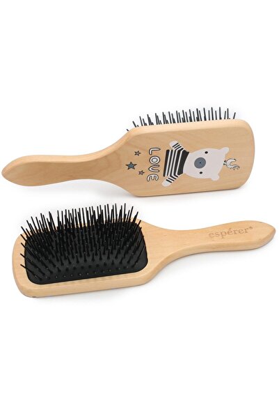 ALVERA COLLECTION Wooden, Knobless and Printed Special Opening Brush / Jt8586/04