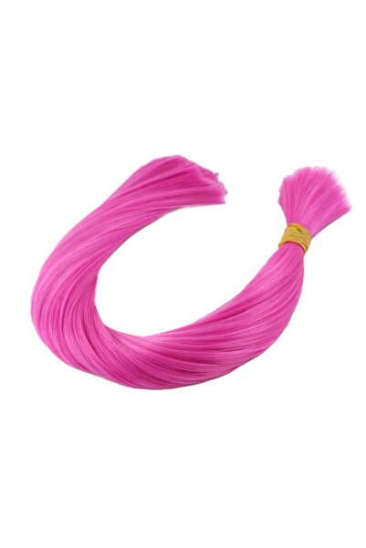 Afrodit Giyim شعر مفصل صناعي ملون فوشيا / 1 كجم