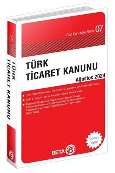 Genel Markalar Türk Ticaret Kanunu Eylül 2024