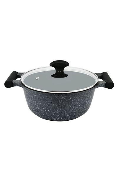 Prestige Essentials Granite 12 Piece NonStick Cast Aluminium Cookware sets -  Black