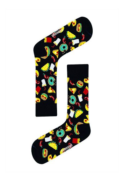 CARNAVAL SOCKS Комплект цветни чорапи с шарки за бързо хранене