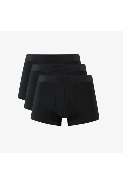 Lacoste Erkek 3'lü Siyah Boxer
