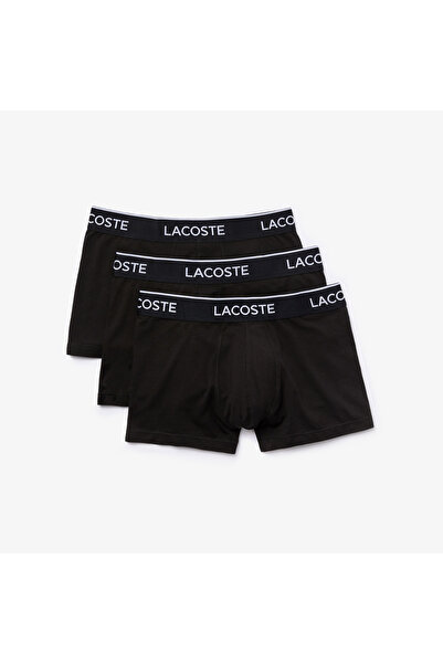 Lacoste Erkek 3'lü Siyah Boxer