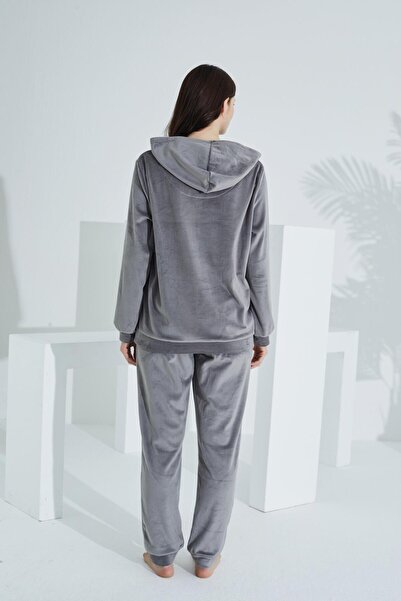 Etoile М'який капюшон з кишенями з кангуру, жіночий вельветовий спортивний костюм