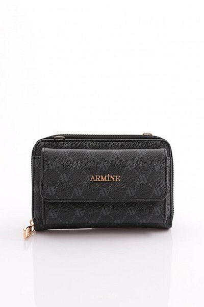 Armine Black Dotted 324 Women's Shoulder Bag