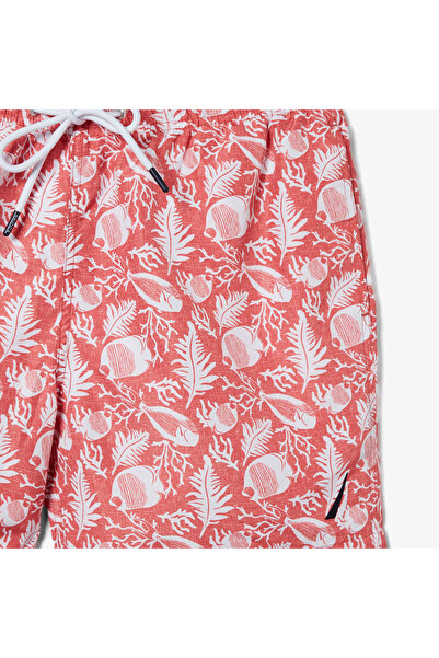 Nautica ERKEK KIRMIZI STANDART FIT ŞORT MAYO