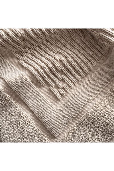 Green Black Πετσέτα ποδιών Anisa Beige 100% βαμβακερή 50x80 cm