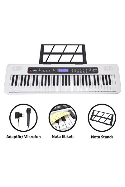 JWIN CTK-3000 61 Tuş Hassasiyetli Org (5 Oktav) - Beyaz