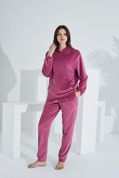 Etoile Γυναικεία αθλητική φόρμα Soft Kangaroo Pocket Hooded Velvet