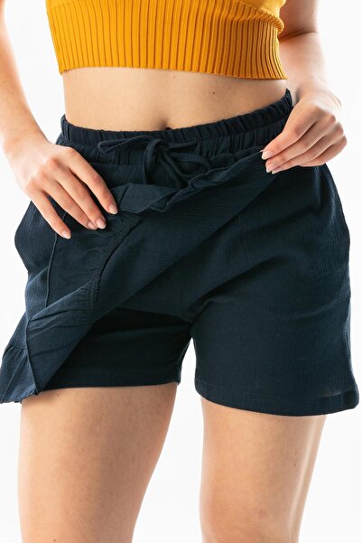 Eliş Şile Bezi Ada Şile Тканина Літній Шорти Спідниця Синій Lcvt