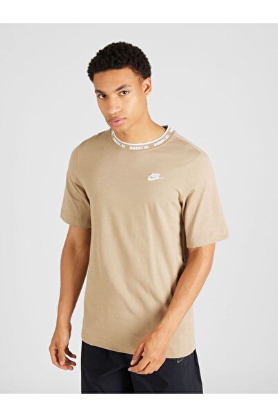 Nike Sportswear Club Erkek Krem T-Shirt