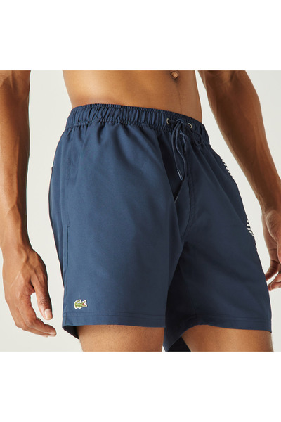 Lacoste Erkek Baskılı Lacivert Mayo Şort