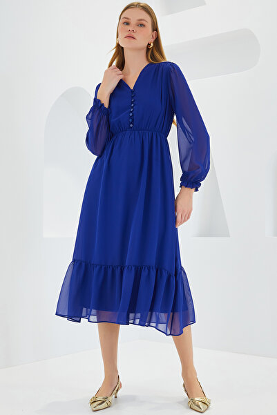 Bigdart Női szász mintás sifon ruha 2137