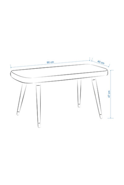 VİLİNZE Eames Ahşap AyakTeddy Mutfak Masası Bankı