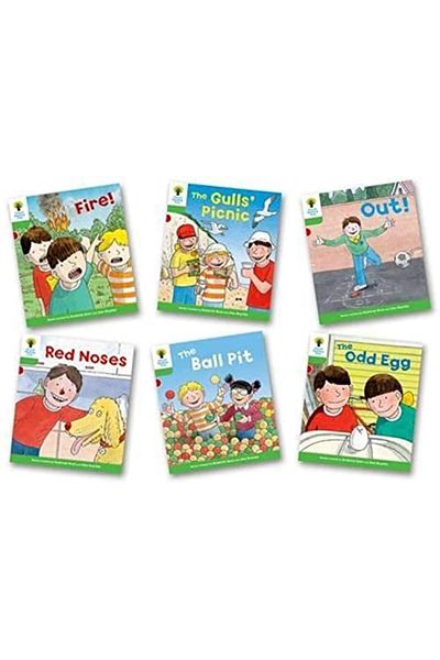 OXFORD UNIVERSITY PRESS مجموعة من 6 كتب لفك شفرة وتطوير المستوى الثاني من Oxford Reading Tree